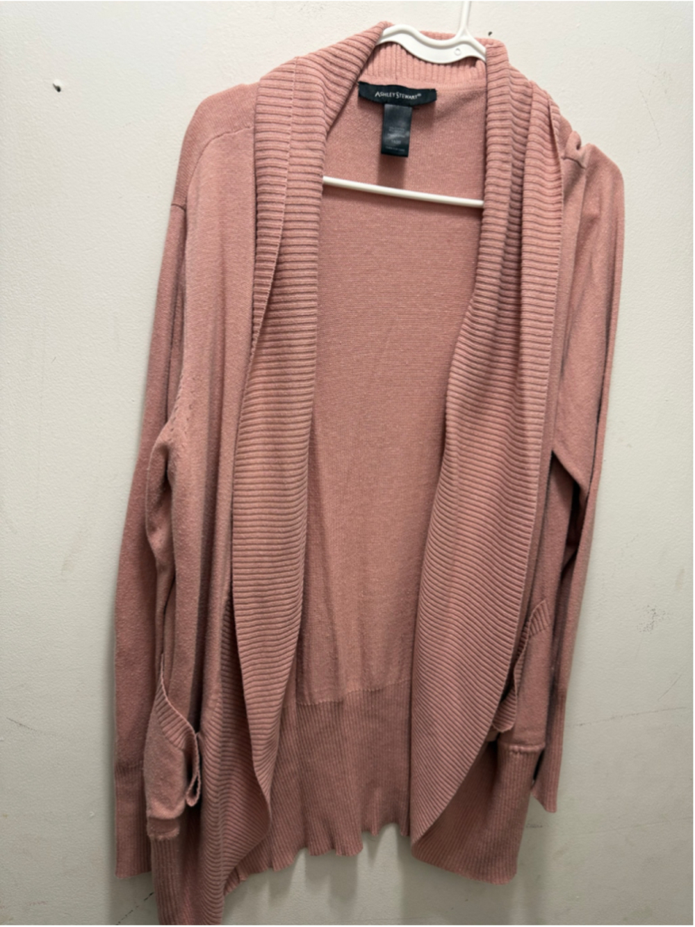 Women's Ashley Stewart Pink Cardigan 18/20